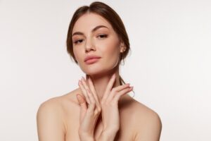 Woman with refreshed skin after a facial in Leesburg, FL